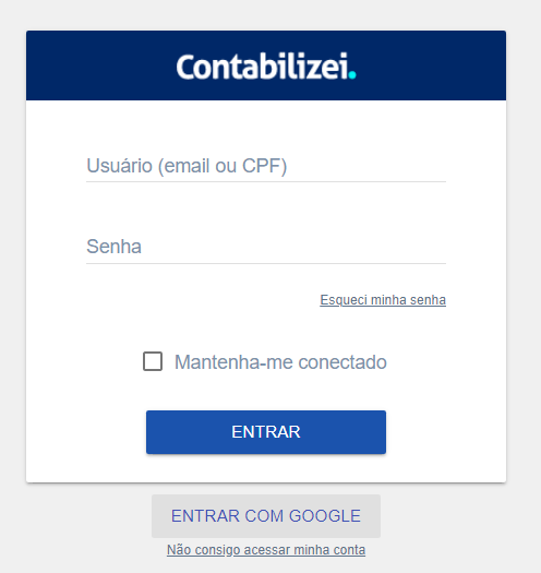 Contabilizei Contabilidade online login