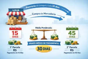 PRAZO MÉDIO DE PAGAMENTO NO CICLO FINANCEIRO